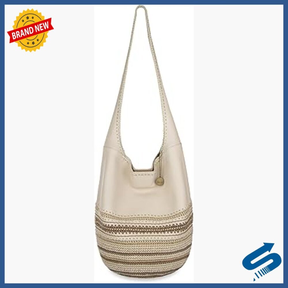 Large Leather Hobo Bag with Magnetic Closure and Multiple Pockets